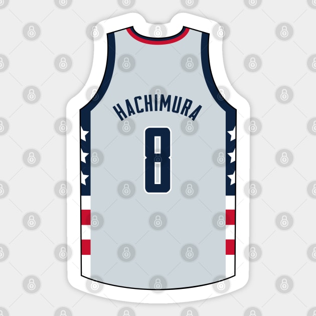 Rui Hachimura Washington Jersey Qiangy Sticker by qiangdade